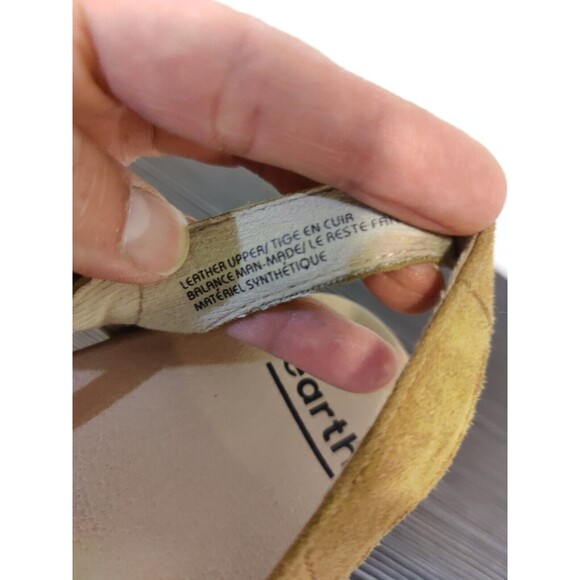 Earth Buran Women's sandals Azalea Tan Platform Espadrille Suede slip on sz 7.5 - Picture 7 of 7